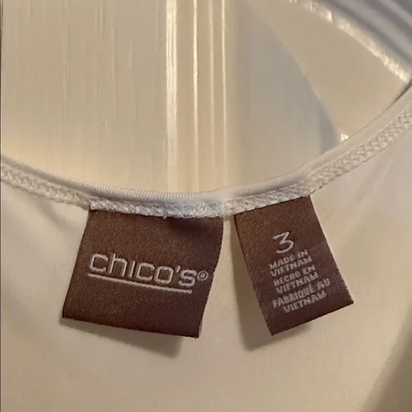 Chico's Classic White Tank Top - Picture 2 of 3